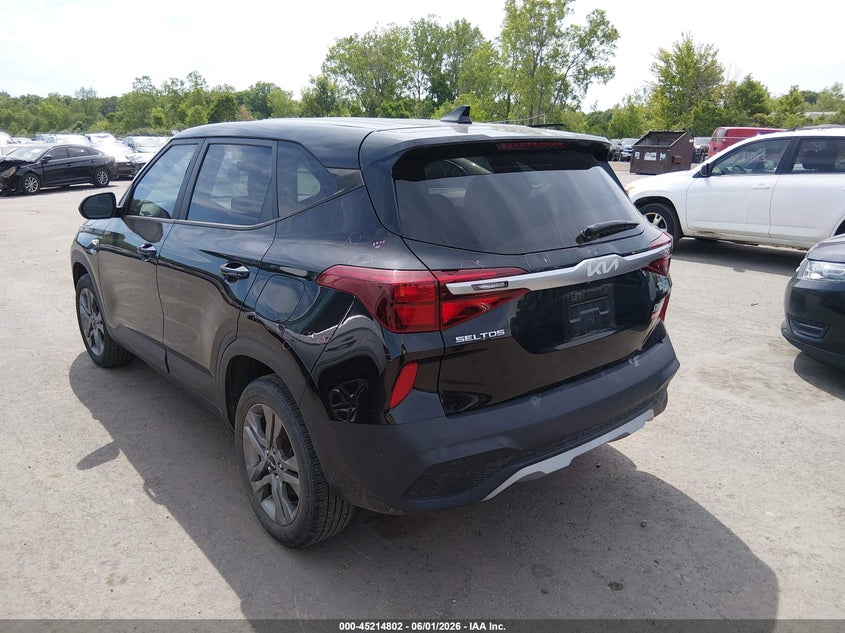 2022 Kia Seltos VIN KNDEPCAA5N7238113 IAAI salvage auction — HAIL, Salvage Title, sold $6,325 on 2026-07-07 (photo 3)