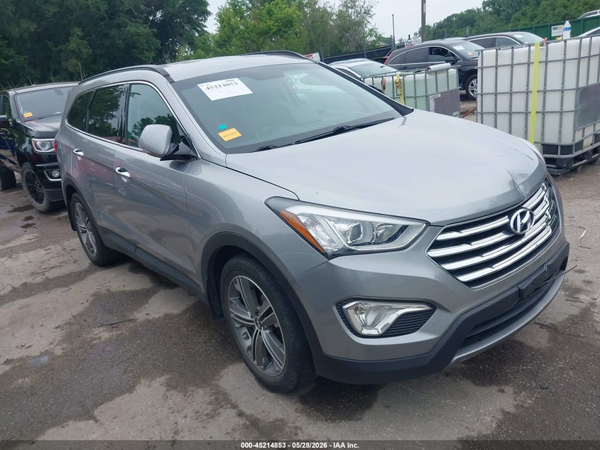 2014 Hyundai Santa fe VIN KM8SNDHF7EU075669 IAAI salvage auction — FRONT END, Salvage (Missouri), sold $2,050 on 2026-07-29 (photo 1)