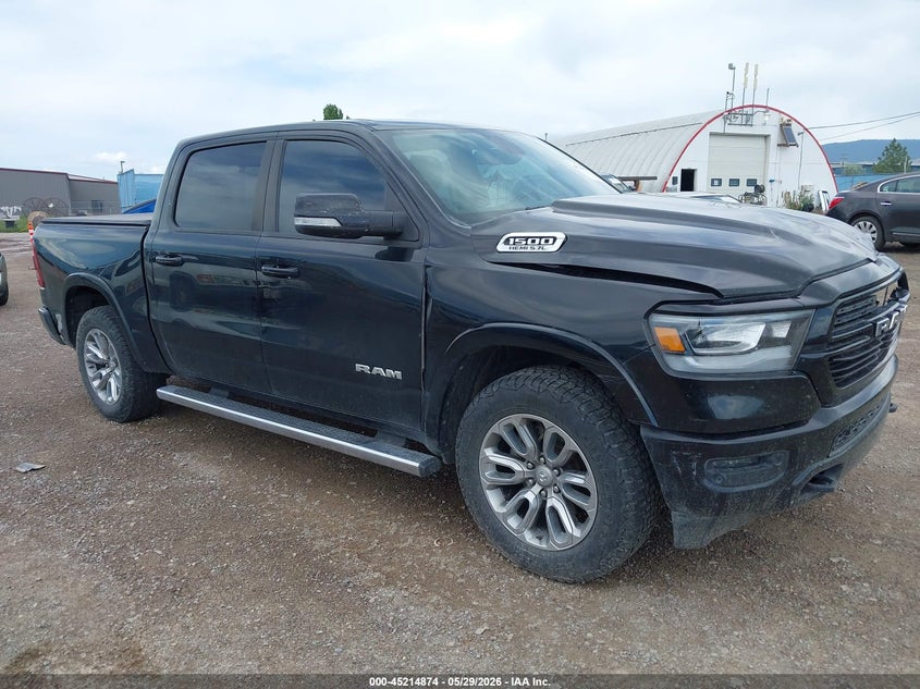 2020 Ram 1500 VIN 1C6SRFJT3LN114518 IAAI salvage auction — LEFT FRONT, Salvage Title, sold $8,100 on 2026-07-10 (photo 1)