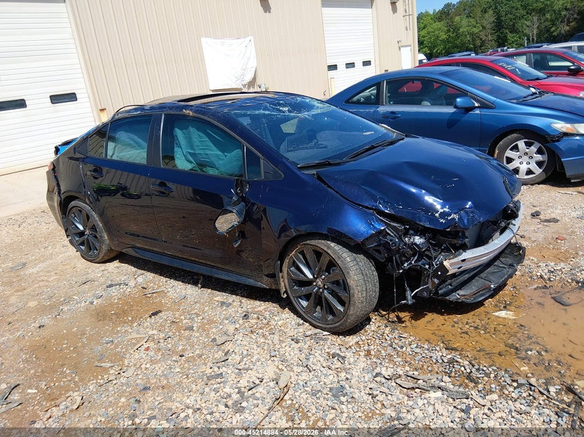 2025 Toyota Corolla VIN 5YFT4MCE2SP233385 IAAI salvage auction — FRONT & REAR, Salvage Title, sold $3,275 on 2026-07-20 (photo 1)