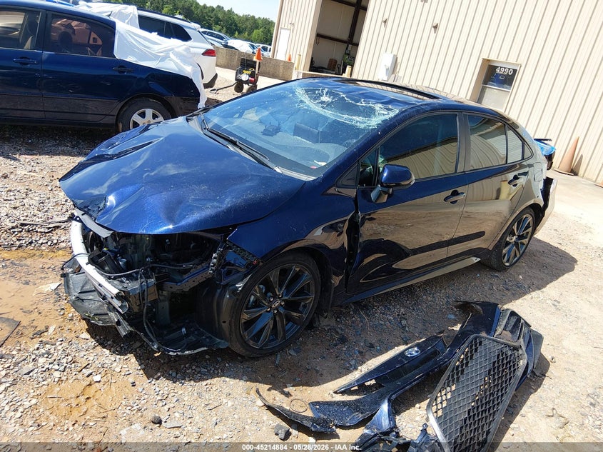 2025 Toyota Corolla VIN 5YFT4MCE2SP233385 IAAI salvage auction — FRONT & REAR, Salvage Title, sold $3,275 on 2026-07-20 (photo 2)