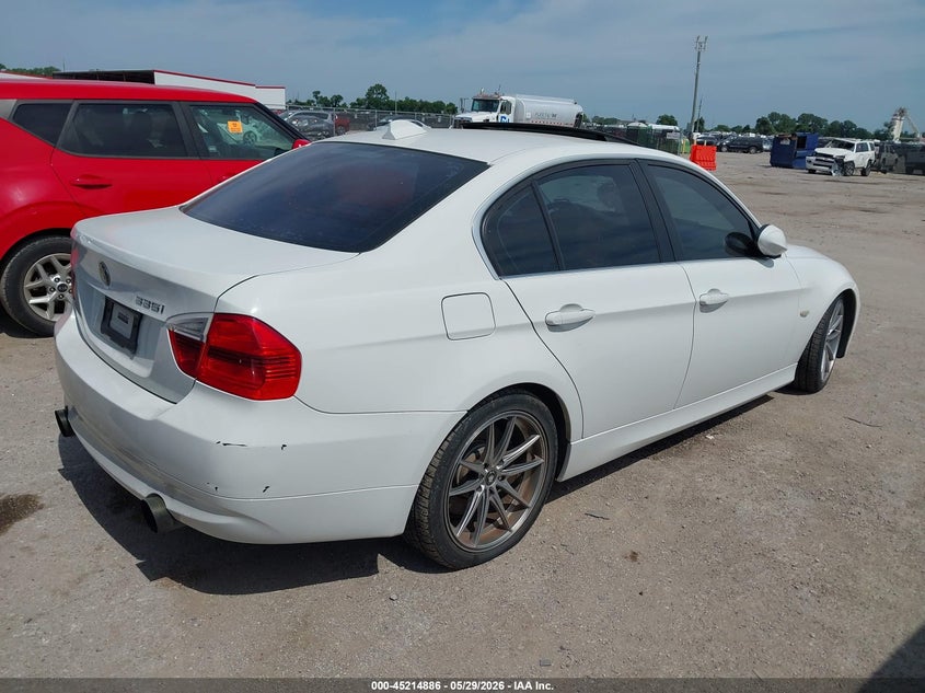 2008 BMW 3 series VIN WBAVB77538NH80097 IAAI salvage auction — UNKNOWN, Original (Texas), sold $125 on 2026-07-28 (photo 4)