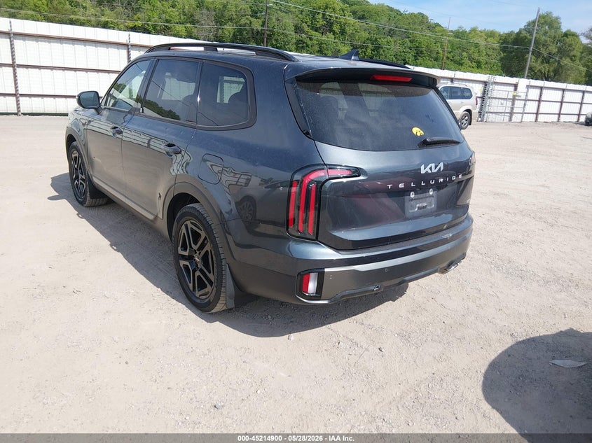 2023 Kia Telluride VIN 5XYP3DGC9PG327384 IAAI salvage auction — HAIL, Salvage Title, sold $16,675 on 2026-07-13 (photo 3)