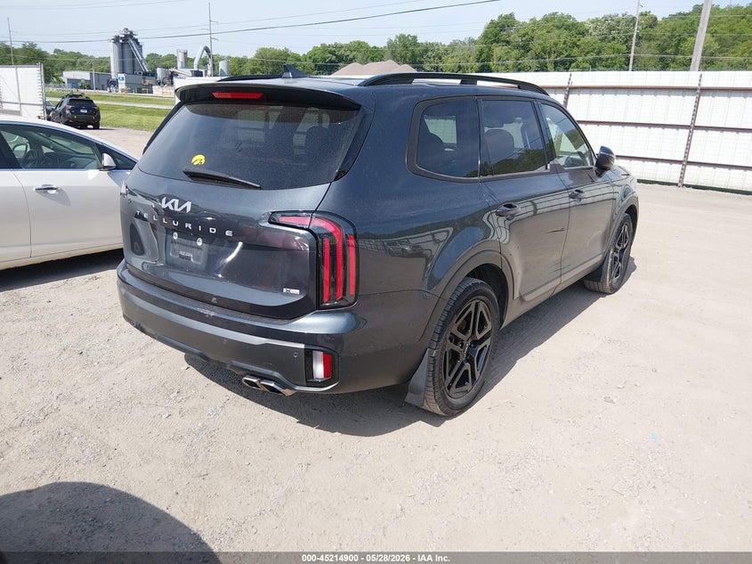 2023 Kia Telluride VIN 5XYP3DGC9PG327384 IAAI salvage auction — HAIL, Salvage Title, sold $16,675 on 2026-07-13 (photo 4)