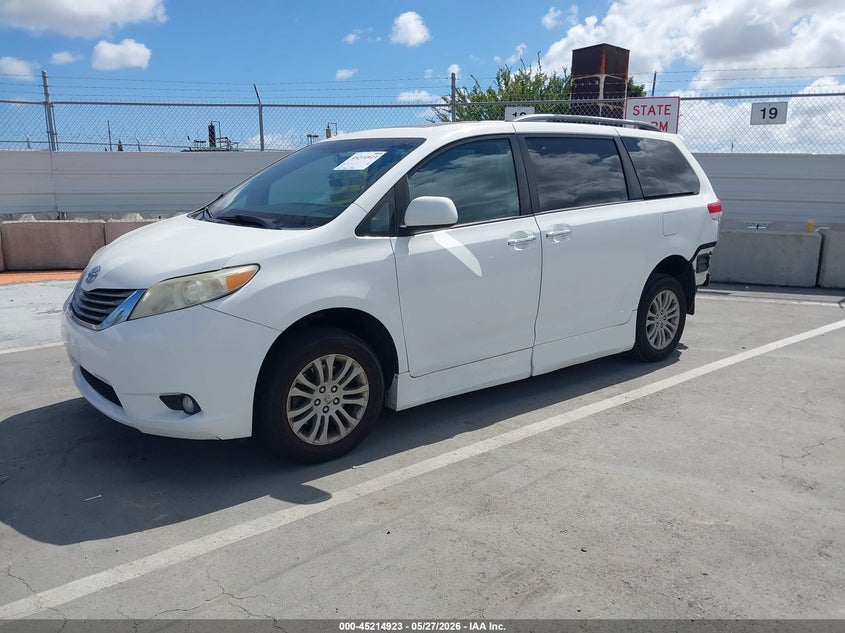 2011 Toyota Sienna VIN 5TDYK3DCXBS114168 IAAI salvage auction — REAR END, Salvage (California), sold $4,050 on 2026-08-02 (photo 2)