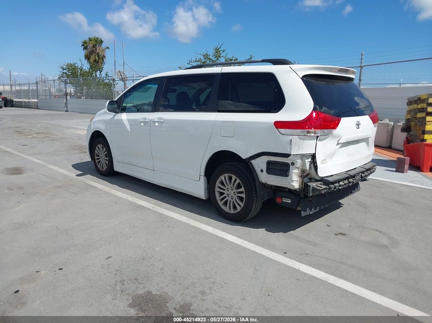 2011 Toyota Sienna VIN 5TDYK3DCXBS114168 IAAI salvage auction — REAR END, Salvage (California), sold $4,050 on 2026-08-02 (photo 3)