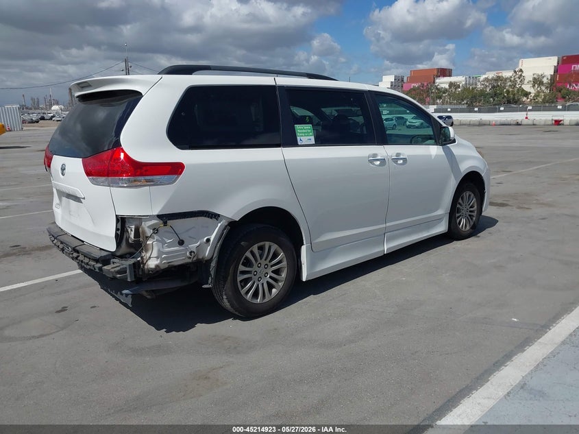 2011 Toyota Sienna VIN 5TDYK3DCXBS114168 IAAI salvage auction — REAR END, Salvage (California), sold $4,050 on 2026-08-02 (photo 4)