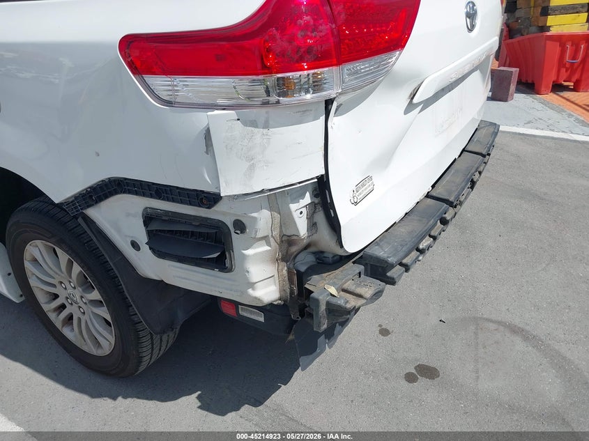 2011 Toyota Sienna VIN 5TDYK3DCXBS114168 IAAI salvage auction — REAR END, Salvage (California), sold $4,050 on 2026-08-02 (photo 6)