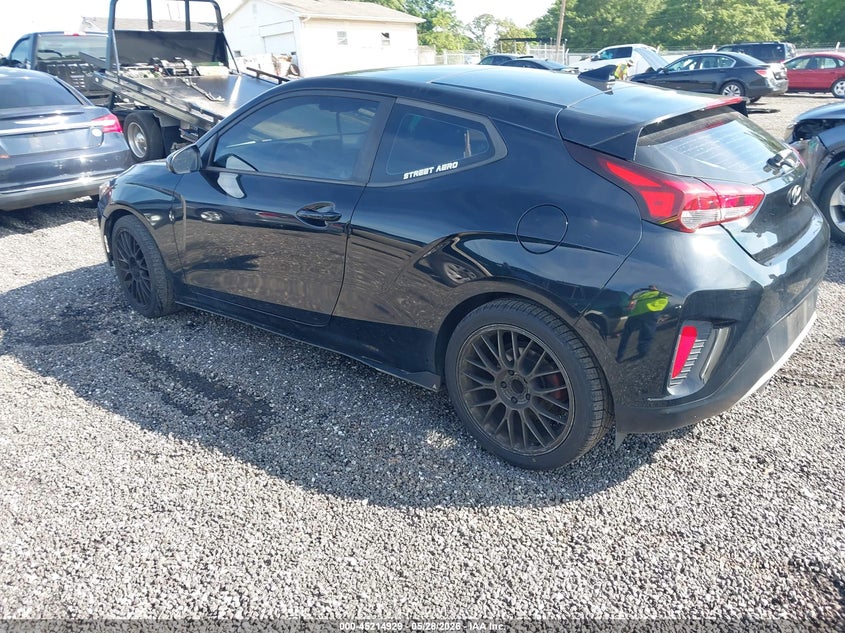 2020 Hyundai Veloster VIN KMHTG6AF0LU029974 IAAI salvage auction — RIGHT SIDE, Salvage (South Carolina), sold $725 on 2026-07-28 (photo 3)