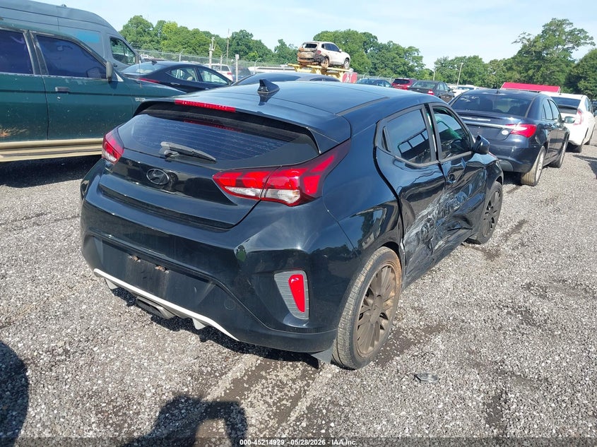 2020 Hyundai Veloster VIN KMHTG6AF0LU029974 IAAI salvage auction — RIGHT SIDE, Salvage (South Carolina), sold $725 on 2026-07-28 (photo 4)