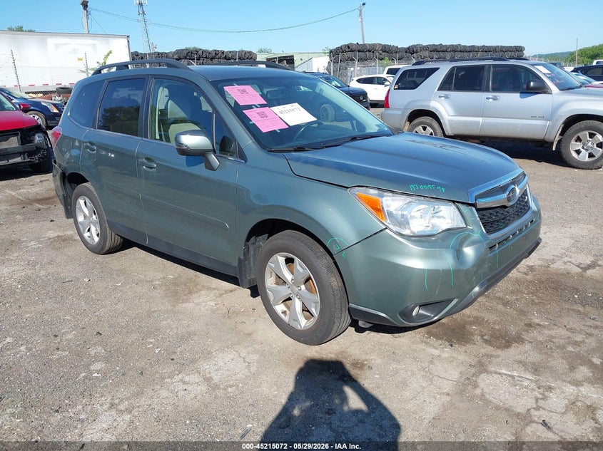 2014 Subaru Forester VIN JF2SJAMC0EH493222 IAAI salvage auction — LEFT REAR, Salvage (Pennsylvania), sold $1,500 on 2026-07-24 (photo 1)