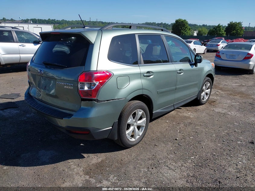 2014 Subaru Forester VIN JF2SJAMC0EH493222 IAAI salvage auction — LEFT REAR, Salvage (Pennsylvania), sold $1,500 on 2026-07-24 (photo 4)