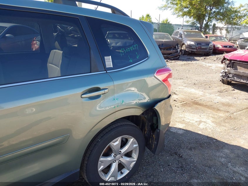 2014 Subaru Forester VIN JF2SJAMC0EH493222 IAAI salvage auction — LEFT REAR, Salvage (Pennsylvania), sold $1,500 on 2026-07-24 (photo 6)
