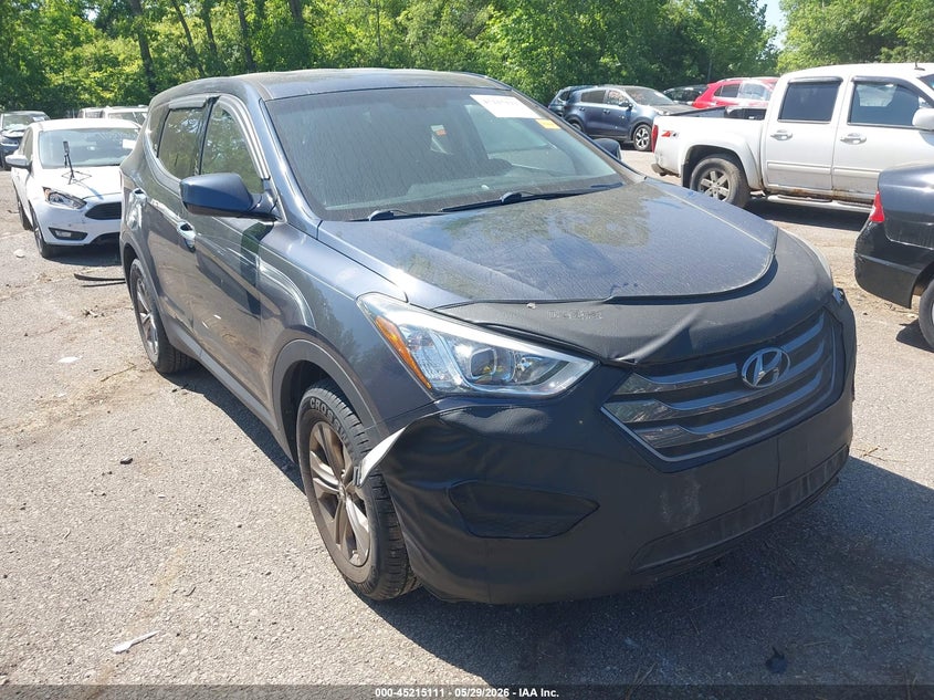 2015 Hyundai Santa fe VIN 5XYZTDLB9FG243652 IAAI salvage auction — LEFT FRONT, Salvage (Ohio), sold $1,725 on 2026-07-07 (photo 1)