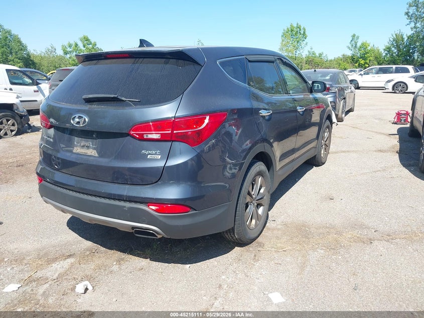 2015 Hyundai Santa fe VIN 5XYZTDLB9FG243652 IAAI salvage auction — LEFT FRONT, Salvage (Ohio), sold $1,725 on 2026-07-07 (photo 4)
