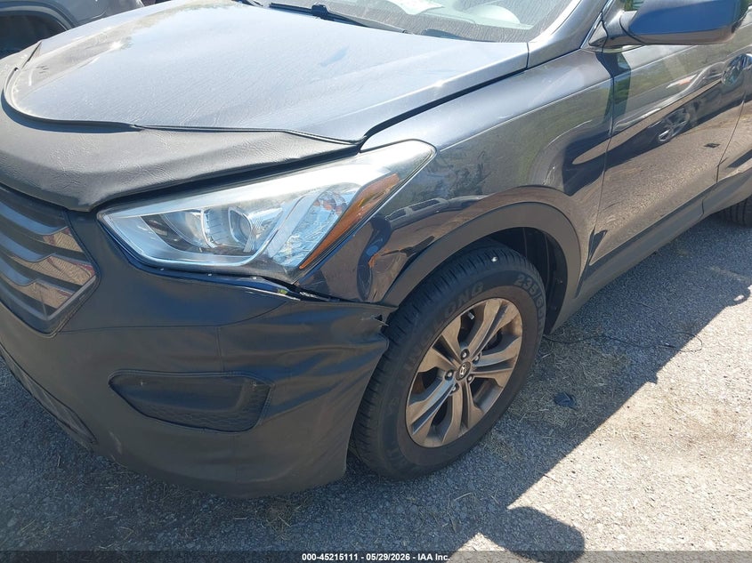 2015 Hyundai Santa fe VIN 5XYZTDLB9FG243652 IAAI salvage auction — LEFT FRONT, Salvage (Ohio), sold $1,725 on 2026-07-07 (photo 6)