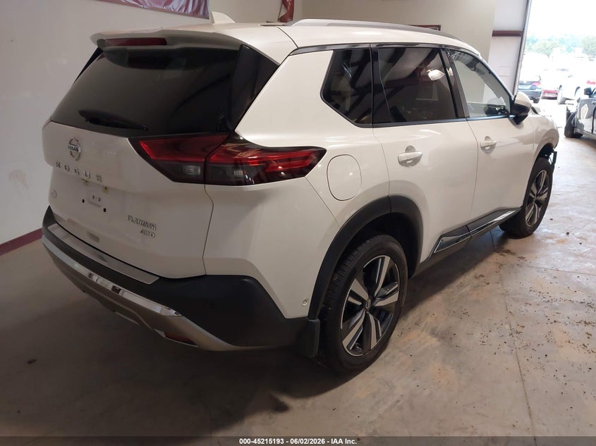 2021 Nissan Rogue VIN JN8AT3DD2MW318932 IAAI salvage auction — FRONT END, Salvage Title, sold $5,000 on 2026-07-10 (photo 4)