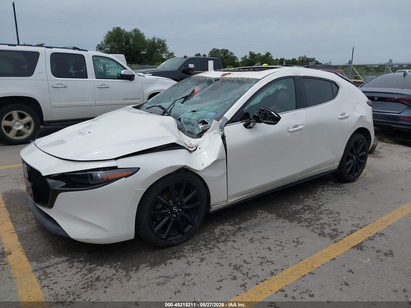 2021 Mazda 3 VIN JM1BPAML7M1402628 IAAI salvage auction — ROLLOVER, Salvage Title, sold $1,100 on 2026-07-11 (photo 2)