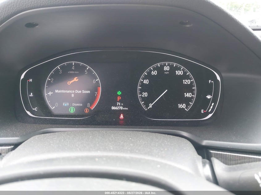 2019 Honda Accord VIN 1HGCV1F36KA114220 IAAI salvage auction — HAIL, Clear (Missouri), sold $9,100 on 2026-07-27 (photo 7)
