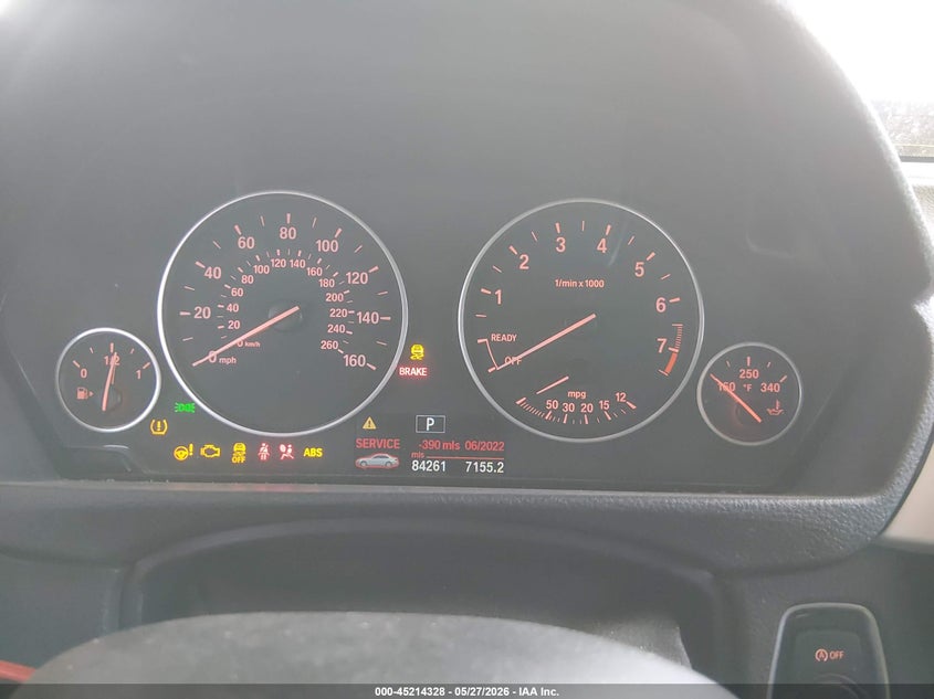 2013 BMW 3er VIN WBA3B1C53DK130480 IAAI salvage auction — FRONT END, Salvage Title, sold $300 on 2026-07-09 (photo 7)