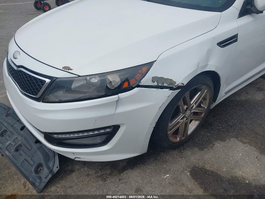 2013 Kia Optima VIN 5XXGR4A62DG233865 IAAI salvage auction — NORMAL WEAR, Clear (Indiana), sold $450 on 2026-07-09 (photo 6)