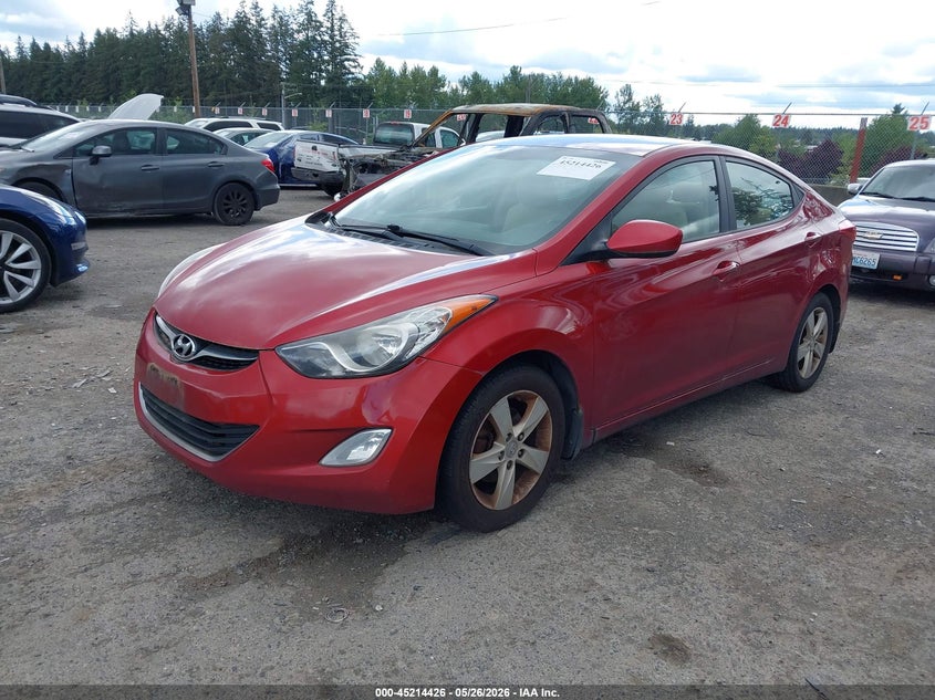 2013 Hyundai Elantra VIN KMHDH4AE2DU798815 IAAI salvage auction — NORMAL WEAR, Clear (Washington), sold $725 on 2026-07-15 (photo 2)