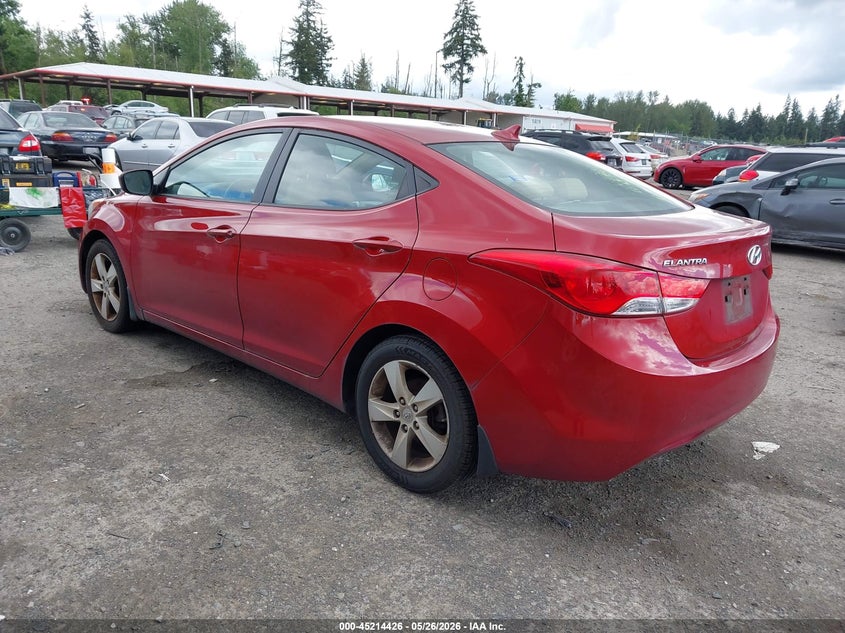 2013 Hyundai Elantra VIN KMHDH4AE2DU798815 IAAI salvage auction — NORMAL WEAR, Clear (Washington), sold $725 on 2026-07-15 (photo 3)