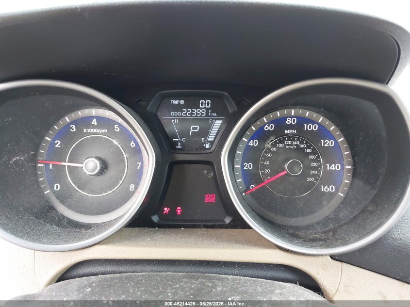 2013 Hyundai Elantra VIN KMHDH4AE2DU798815 IAAI salvage auction — NORMAL WEAR, Clear (Washington), sold $725 on 2026-07-15 (photo 7)