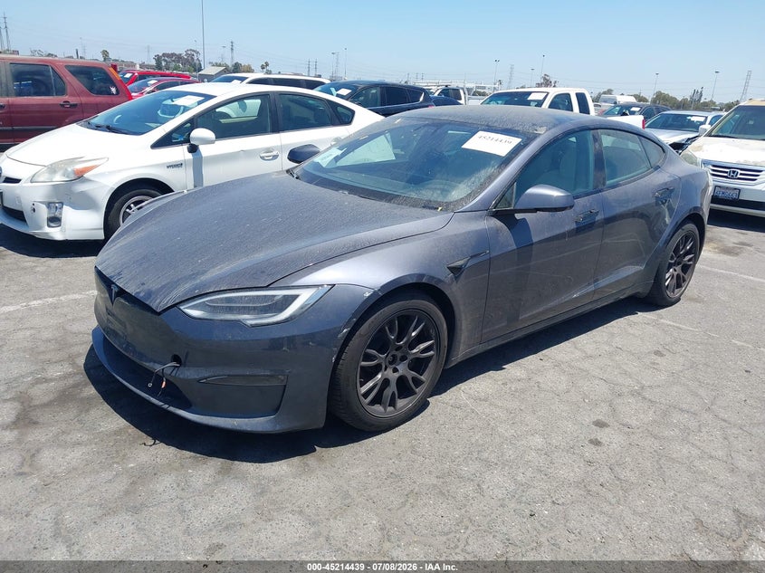 2021 Tesla Model s VIN 5YJSA1E66MF445701 IAAI salvage auction — SIDE, Clear (California), sold $31,250 on 2026-07-16 (photo 2)