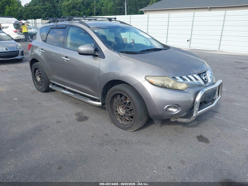 2009 Nissan Murano VIN JN8AZ18W59W126474 IAAI salvage auction — FRONT & REAR, Repossession Paperwork (Georgia), sold $325 on 2026-07-22 (photo 1)