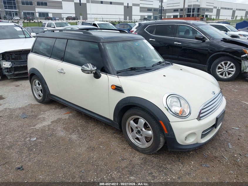 2011 Mini Cooper clubman VIN WMWZF3C58BT188456 IAAI salvage auction — HAIL, Original (Texas), sold $1,100 on 2026-07-14 (photo 1)