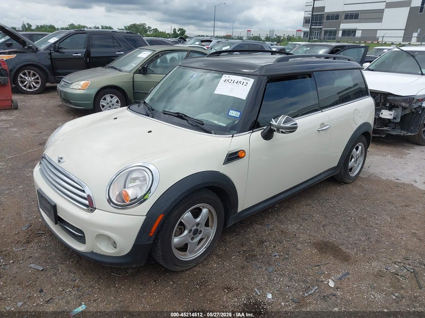2011 Mini Cooper clubman VIN WMWZF3C58BT188456 IAAI salvage auction — HAIL, Original (Texas), sold $1,100 on 2026-07-14 (photo 2)