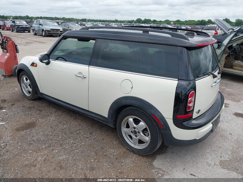 2011 Mini Cooper clubman VIN WMWZF3C58BT188456 IAAI salvage auction — HAIL, Original (Texas), sold $1,100 on 2026-07-14 (photo 3)