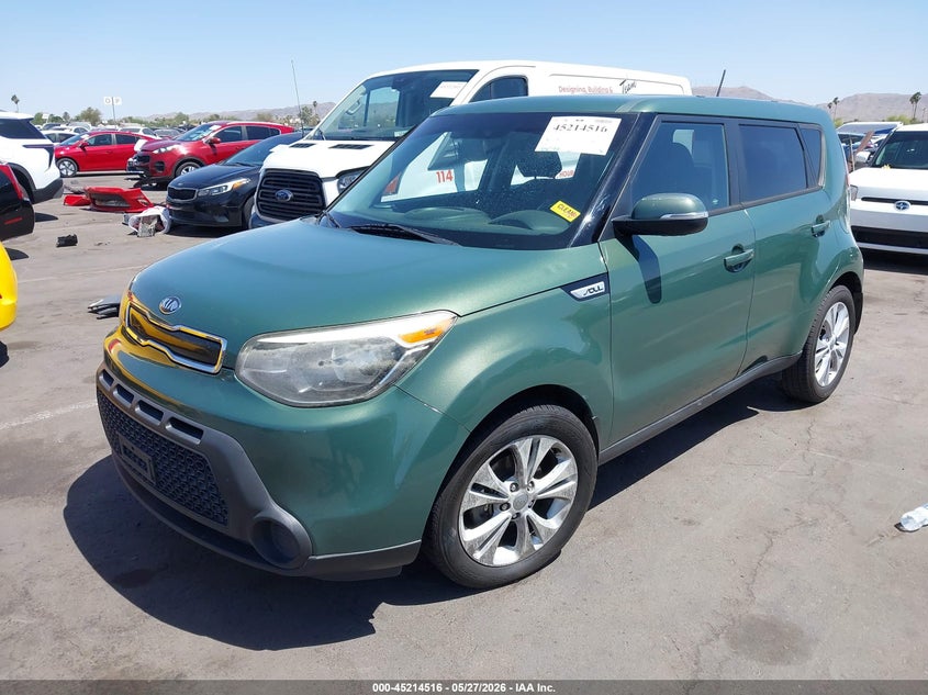 2014 Kia Soul VIN KNDJP3A59E7058683 IAAI salvage auction — THEFT, Salvage Title, sold $1,400 on 2026-07-07 (photo 2)