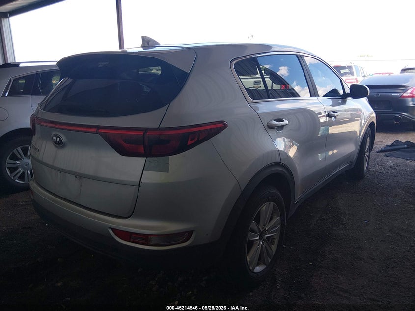 2017 Kia Sportage VIN KNDPM3AC7H7154902 IAAI salvage auction — HAIL, Clear (Oklahoma), sold $3,175 on 2026-07-15 (photo 4)
