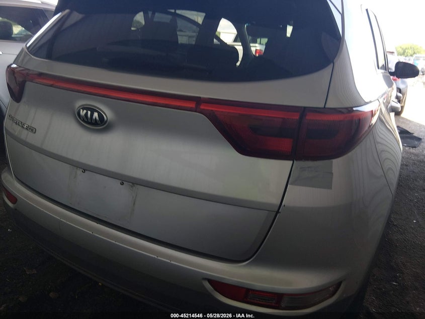 2017 Kia Sportage VIN KNDPM3AC7H7154902 IAAI salvage auction — HAIL, Clear (Oklahoma), sold $3,175 on 2026-07-15 (photo 6)