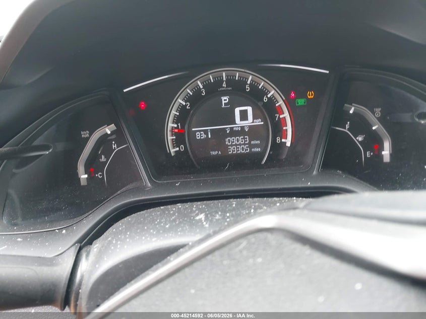 2017 Honda Civic VIN SHHFK7H46HU213325 IAAI salvage auction — HAIL, Salvage Title, sold $6,100 on 2026-07-20 (photo 7)