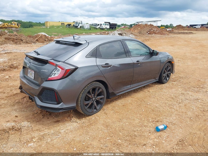 2017 Honda Civic VIN SHHFK7H46HU213325 IAAI salvage auction — HAIL, Salvage Title, sold $6,100 on 2026-07-20 (photo 4)