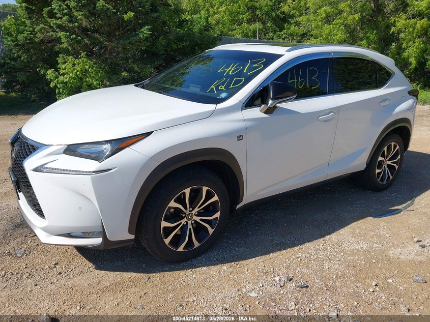 2016 Lexus Nx VIN JTJBARBZ3G2057617 IAAI salvage auction — FRONT END, Salvage Title, sold $7,750 on 2026-07-08 (photo 2)