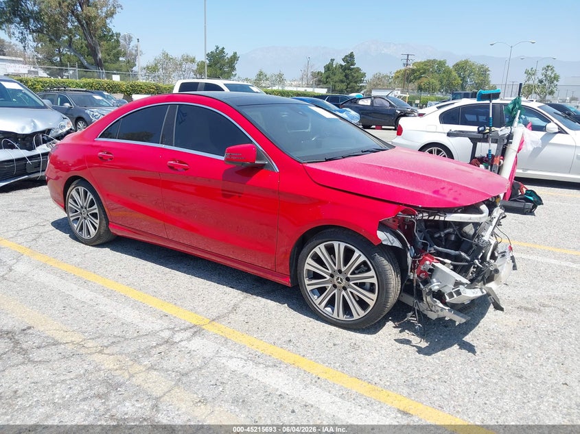 2019 Mercedes-benz Cla-klasse VIN WDDSJ4EB7KN727607 IAAI salvage auction — FRONT END, Salvage Title, sold $3,825 on 2026-07-14 (photo 1)