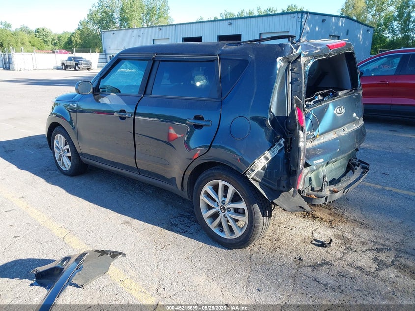 2017 Kia Soul VIN KNDJP3A54H7476637 IAAI salvage auction — FRONT & REAR, Salvage Title, sold $525 on 2026-07-27 (photo 3)