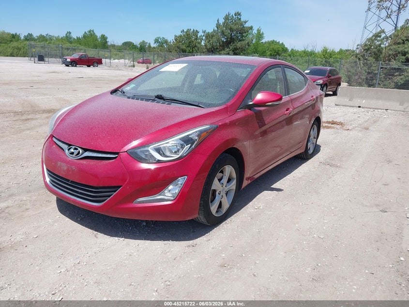 2016 Hyundai Elantra VIN KMHDH4AE6GU600905 IAAI salvage auction — NORMAL WEAR, Clear (Montana), sold $25 on 2026-07-28 (photo 2)