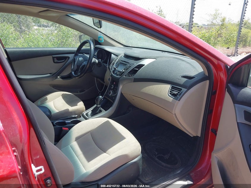 2016 Hyundai Elantra VIN KMHDH4AE6GU600905 IAAI salvage auction — NORMAL WEAR, Clear (Montana), sold $25 on 2026-07-28 (photo 5)