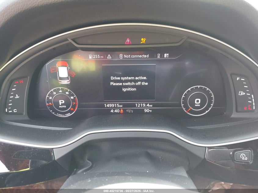 2019 Audi Q7 VIN WA1LAAF78KD016537 IAAI salvage auction — REAR END, Salvage Title, sold $8,975 on 2026-08-01 (photo 7)