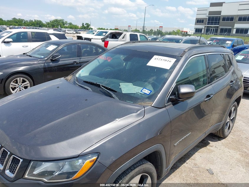 2018 Jeep Compass VIN 3C4NJCBBXJT181602 IAAI salvage auction — HAIL, Salvage Title, sold $3,625 on 2026-07-28 (photo 6)