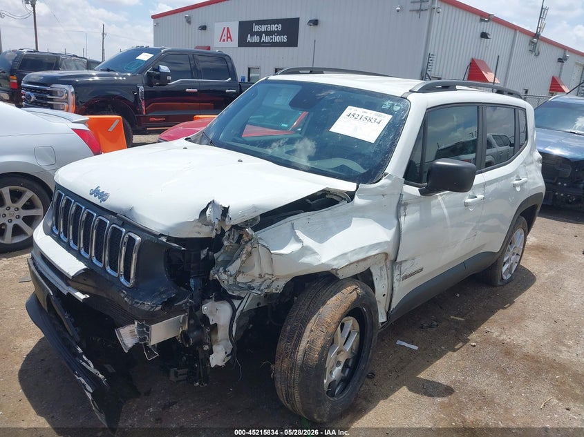 2019 Jeep Renegade VIN ZACNJBAB9KPK05423 IAAI salvage auction — FRONT END, Salvage Title, sold $2,150 on 2026-08-21 (photo 2)