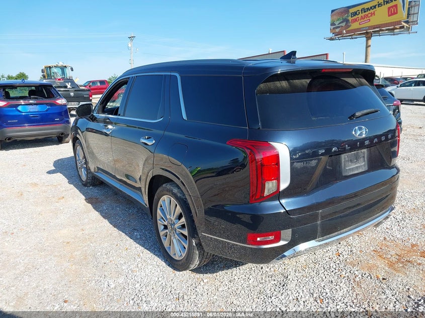 2020 Hyundai Palisade VIN KM8R5DHE9LU039209 IAAI salvage auction — HAIL, Salvage Title, sold $5,300 on 2026-07-27 (photo 3)