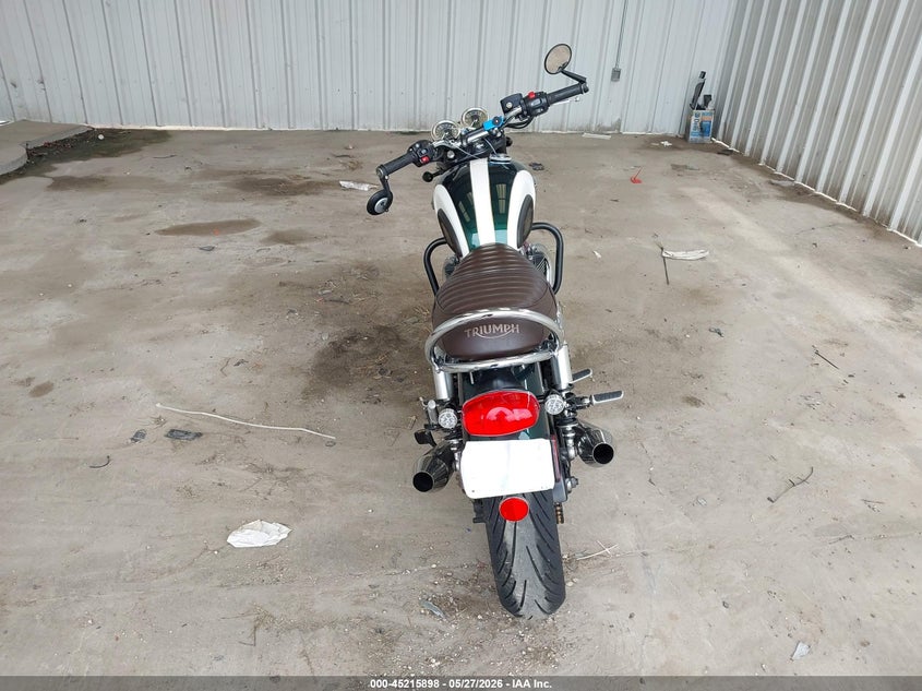 2018 Triumph motorcycle Bonneville VIN SMTD40HL2JT843770 IAAI salvage auction — FRONT END, Salvage (Texas), sold $2,750 on 2026-07-08 (photo 6)