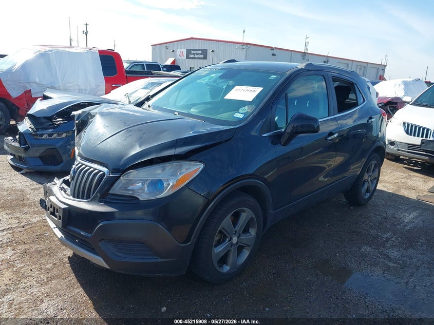 2013 Buick Encore VIN KL4CJASBXDB201150 IAAI salvage auction — FRONT END, Salvage Title, sold $775 on 2026-07-21 (photo 2)