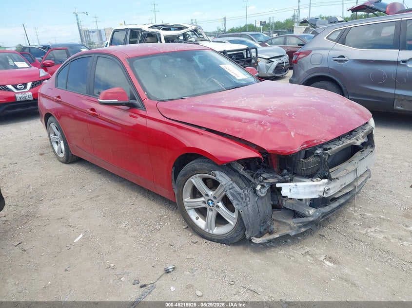 2014 BMW 3er VIN WBA3B1G51ENT00846 IAAI salvage auction — FRONT END, Original (Texas), sold $1,800 on 2026-07-27 (photo 1)